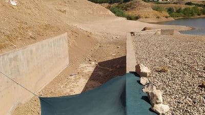 ئاوی پۆندی تەکیەی جەباری نزیکەی سێ مەتر دابەزیوە