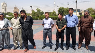 بەشێک لە جوتیارانى قەراج و کەندێناوە گردبوونەوە