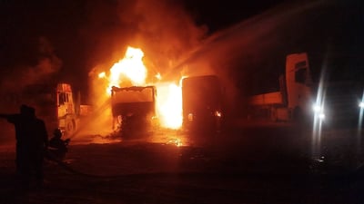 لە کەلار سێ بارهەڵگر ئاگریان گرت و سووتان