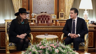 Nechirvan Barzani, US consul discuss cabinet formation, Iraq political process