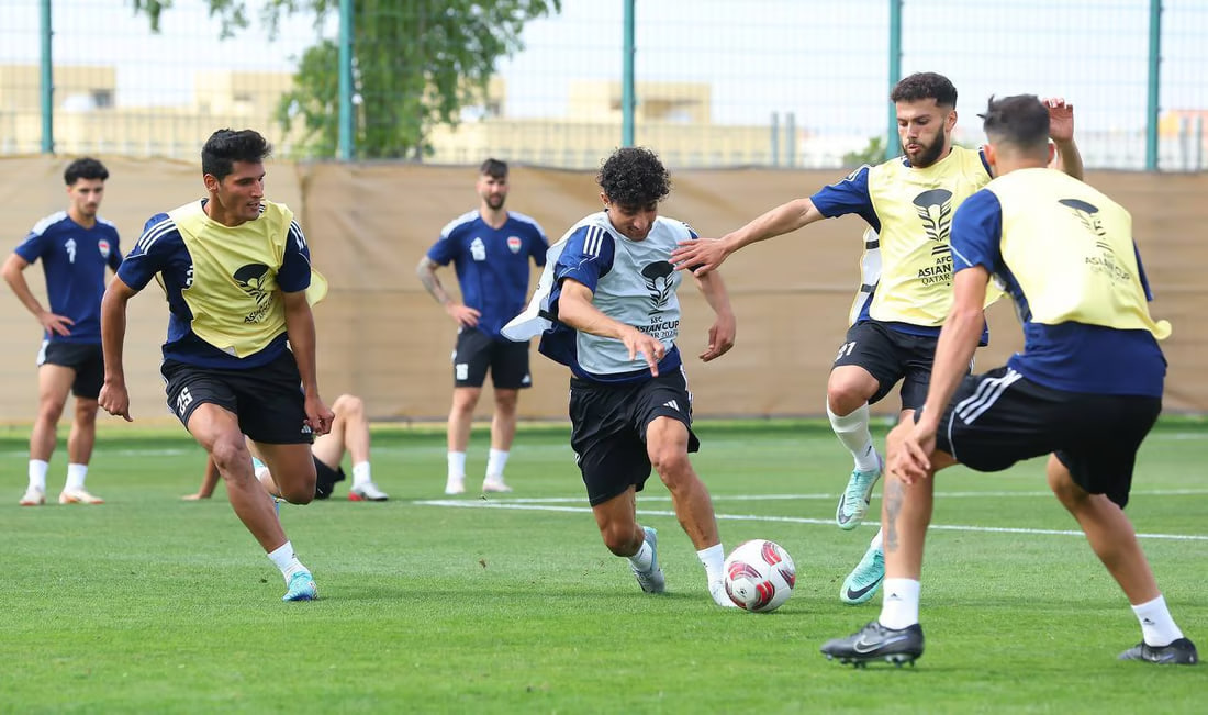 Photos: Iraqi football team gears up for Asian Cup round of 16