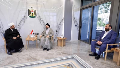 الحكيم والخزعلي يناقشان الأمن العالمي والانطلاق نحو القطاعات الإنتاجية