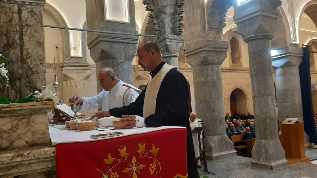 Photos: New Year’s eve mass in Hamdaniya