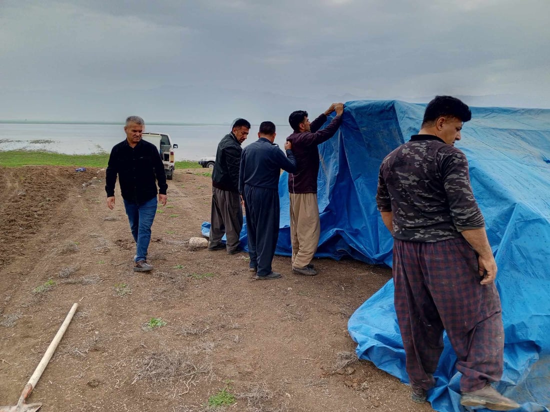 پۆلیسی دارستان خێمەیان لەسەر دەریاچەی دەربەندیخان هەڵدا 