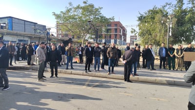 مامۆستایانی کەلار بۆ پشتیوانی مانگرتووانی سلێمانی گردبوونەوە
