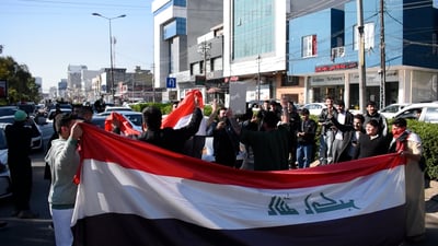 قصف أربيل لم يمنع احتفالات الوصول إلى كأس العالم.. مشاهد من عنكاوة