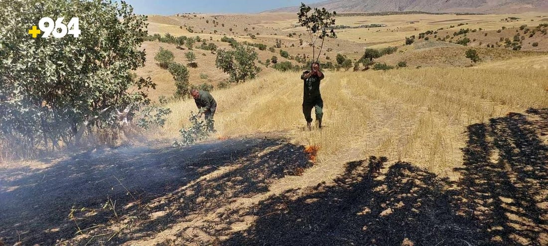 ئاگره‌ گه‌وره‌كه‌ى باسرمه‌ زیانى 100 دۆنمى به‌جێهێشت