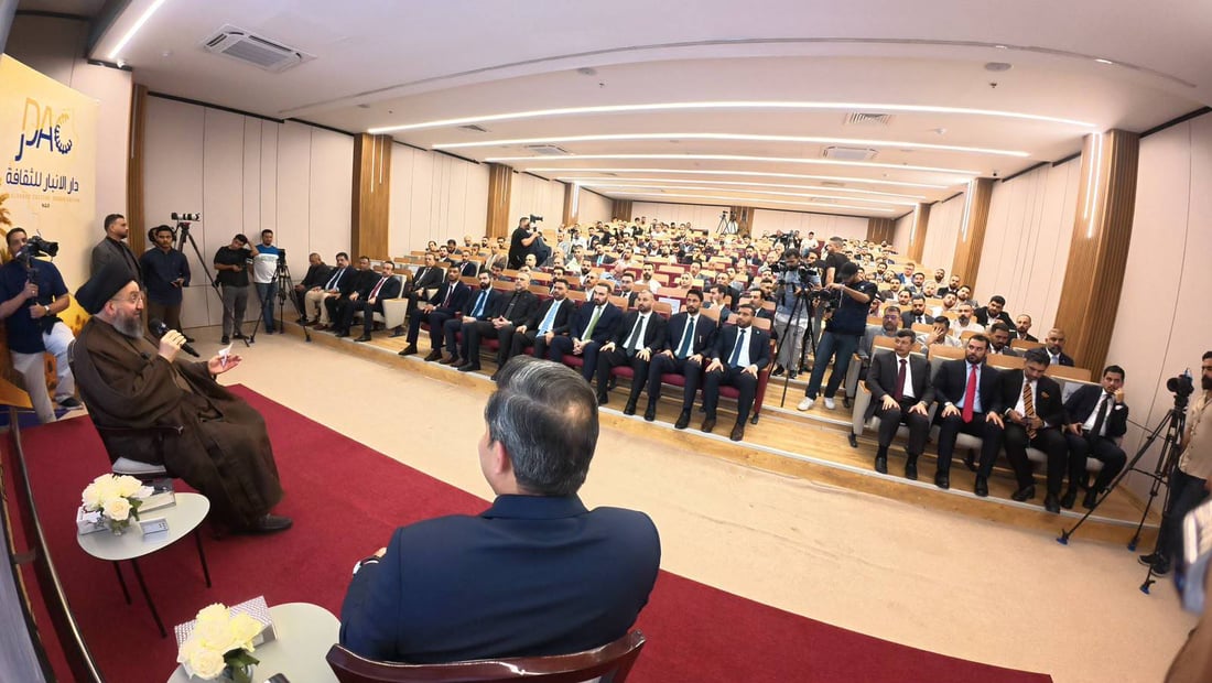 الحكيم يبارك خطوات الزيدي في الشراكة مع أميركا ويدعو لحصر السلاح وتجنب قصف الجوار