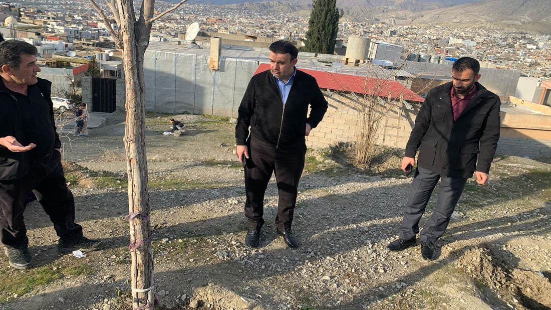 بە نەوت چەند درەختێک لە سۆران ووشک دەکرێن