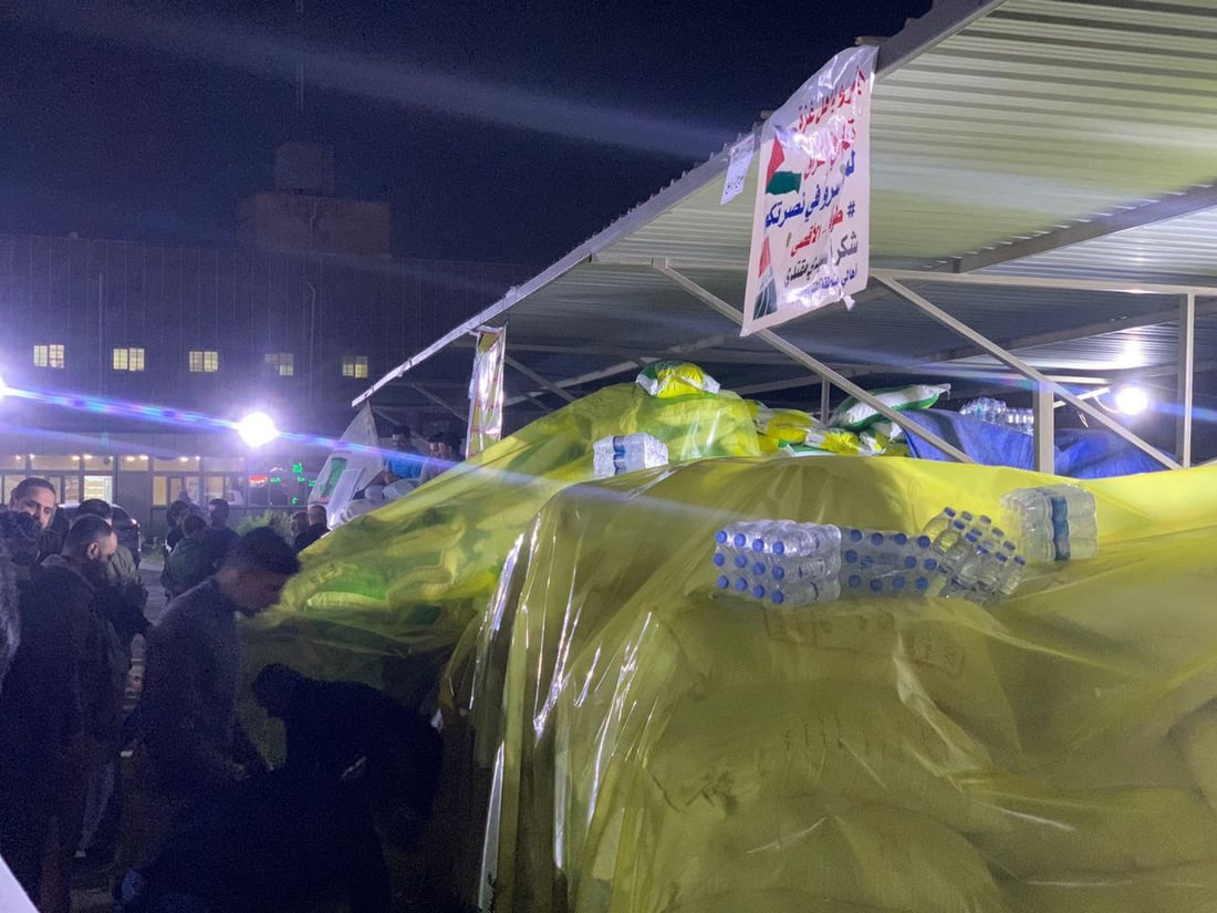 طحين ورز وسُكر وحليب.. طويريج تلبي نداء الصدر وتجمع المواد الإغاثية لغزة