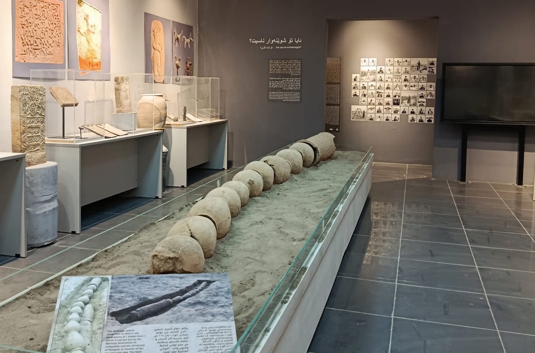 له ‌گه‌رمیان سیسته‌مێكی ئاودێری كۆنى شوێنه‌واری گواسترایه‌وه‌ ناو مۆزه‌خانه‌‌