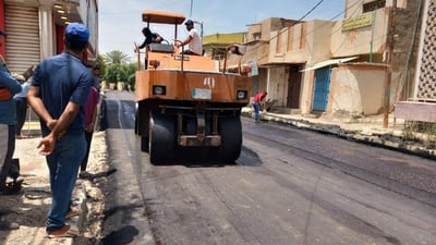 الحمزة الغربي أجمل.. أسفلت محلي في القصبة القديمة و”الباشية” تنتظر دورها (صور)