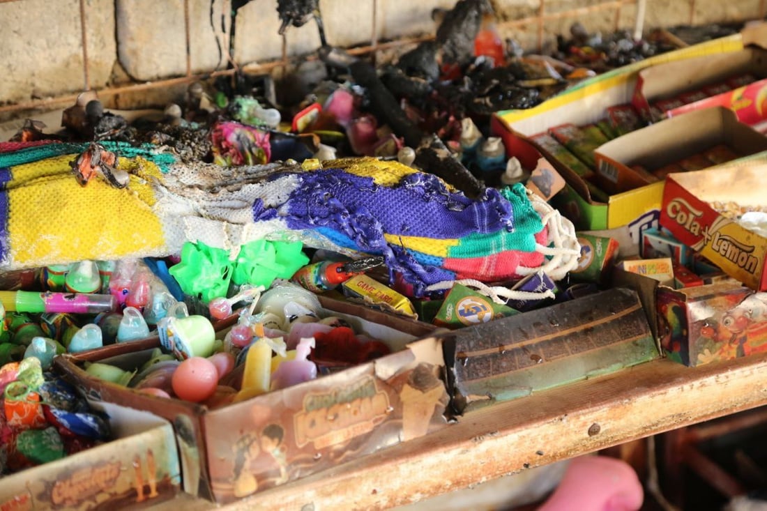 حريق يلتهم محل مواد غذائية في سنجار ويخلّف خسائر فادحة (صور)