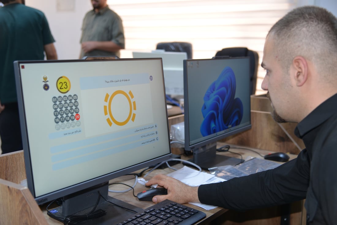 سیستەمی نوێی مۆڵەتی شۆفێری لە گەرمیان کەوتەکار