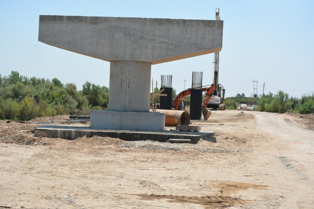 صور: جسر على دجلة سيربط الإسحاقي بسامراء والعمل “يتسارع”