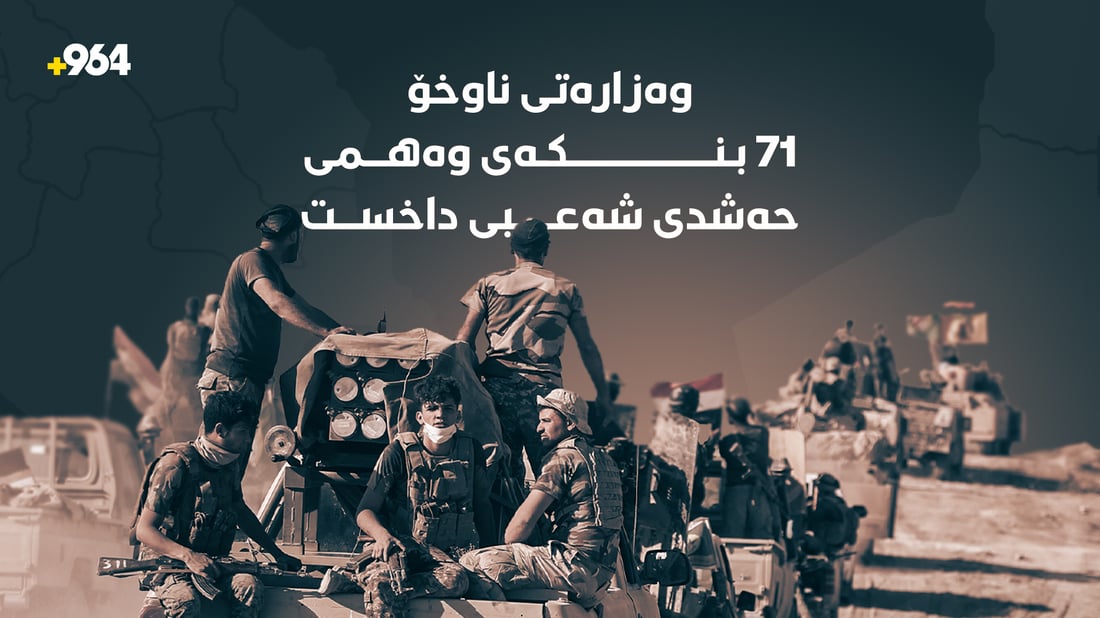 71 بنکەى وەهمى حەشدى شەعبى داخران
