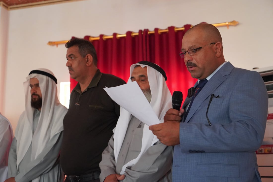 صور: وجهاء العياضية يوقعون ميثاقاً برعاية ألمانية لمنع التجاوز على المياه