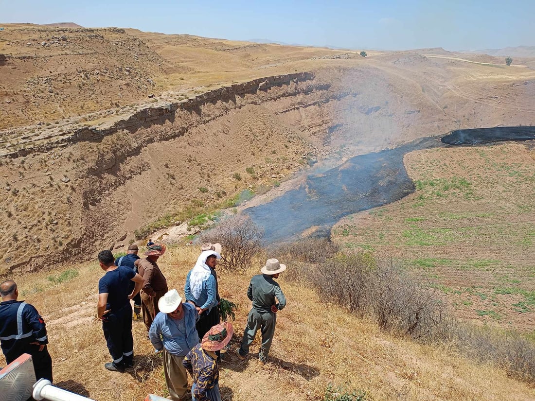 ئاگرەکەی کۆیە کارمەندێکی بەرگری شارستانی خستە نەخۆشخانە