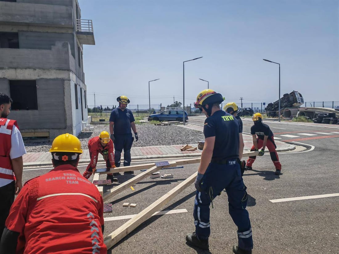 کارمەندانی بەرگری شارستانی هەولێر بوون بە پسپۆڕی رزگار کردن