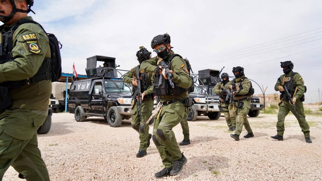 صور: أمن الحشد يرفع حالة الجهوزية بتمارين تعبوية في الأنبار