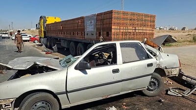 مصرع 4 وإصابة 5 أشخاص في حادث سير مروع على طريق حولي كركوك
