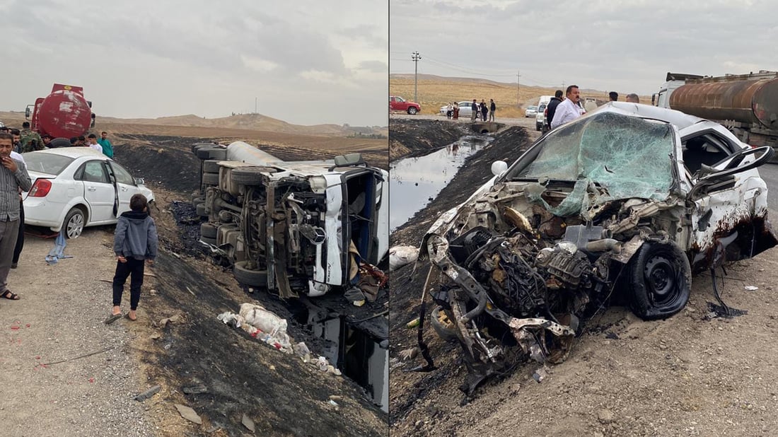 Turkish tanker crash claims life of car driver in Duhok Governorate