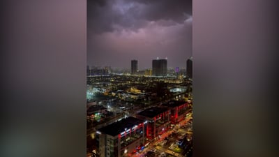 فيديو من الأعلى لأربيل الآن: عاصفة مطرية تجتاح المدينة