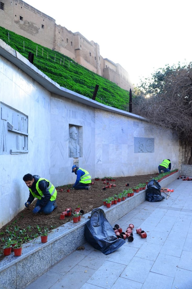 بۆ ئەم زستانە هەولێر 30 هەزار گوڵ دەچێنێت