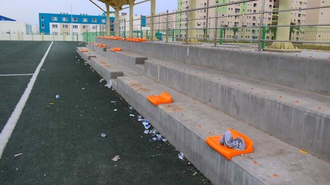 صور: ملاعب بسماية تتعرّض لتخريب متعمّد.. والأهالي يطالبون بتدخّل حكومي