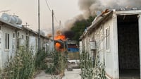ئاگرێک لە كەمپی ئاوارەكانی بەحركە كەوتەوە