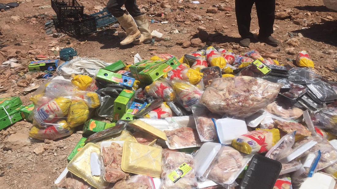 نزیکەی 500 کیلۆگرام خواردنی ماوەبەسەرچوو دەستی بەسەردا گیرا