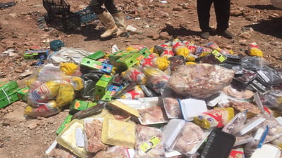 نزیکەی 500 کیلۆگرام خواردنی ماوەبەسەرچوو دەستی بەسەردا گیرا