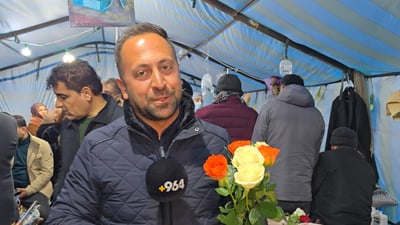 مانگرتوان و تیمی پشتیوانی سوپاسی 964 دەکەن و گوڵیان پێ دەبەخشن