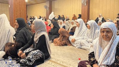 ژنان و کچانى سلێمانى شەوانى قەدر بەرز رادەگرن