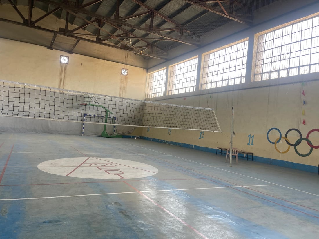 تاکە هۆڵی وەرزشییەکەی ئامێدی نۆژەن دەکرێتەوە