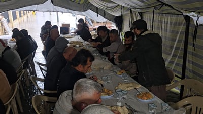 سفرە و خوانی جەژن بۆ رێبوار و هەژاران رازێندرایەوە