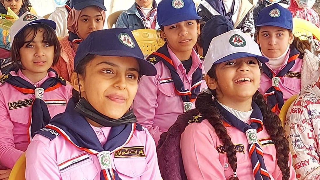 بغداد: مهارات “العصي والحبال” لتلاميذ 90 مدرسة.. للتعريف بالوعد الكشفي (صور)