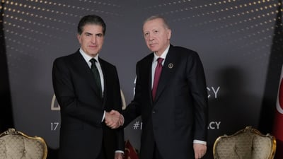 سوپاسى ئەردۆغانم کرد بۆ هەوڵە بەردەوامەکانی لەپێناو هێورکردنەوەی گرژییەکان