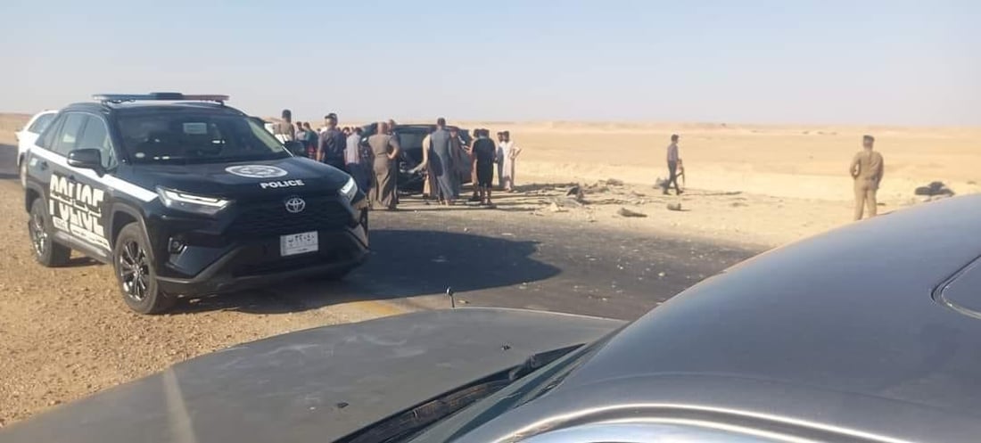 الأنبار: مصرع 3 أشخاص وإصابة 11 آخرين في حادث تصادم بين “GMC” و”سينا”