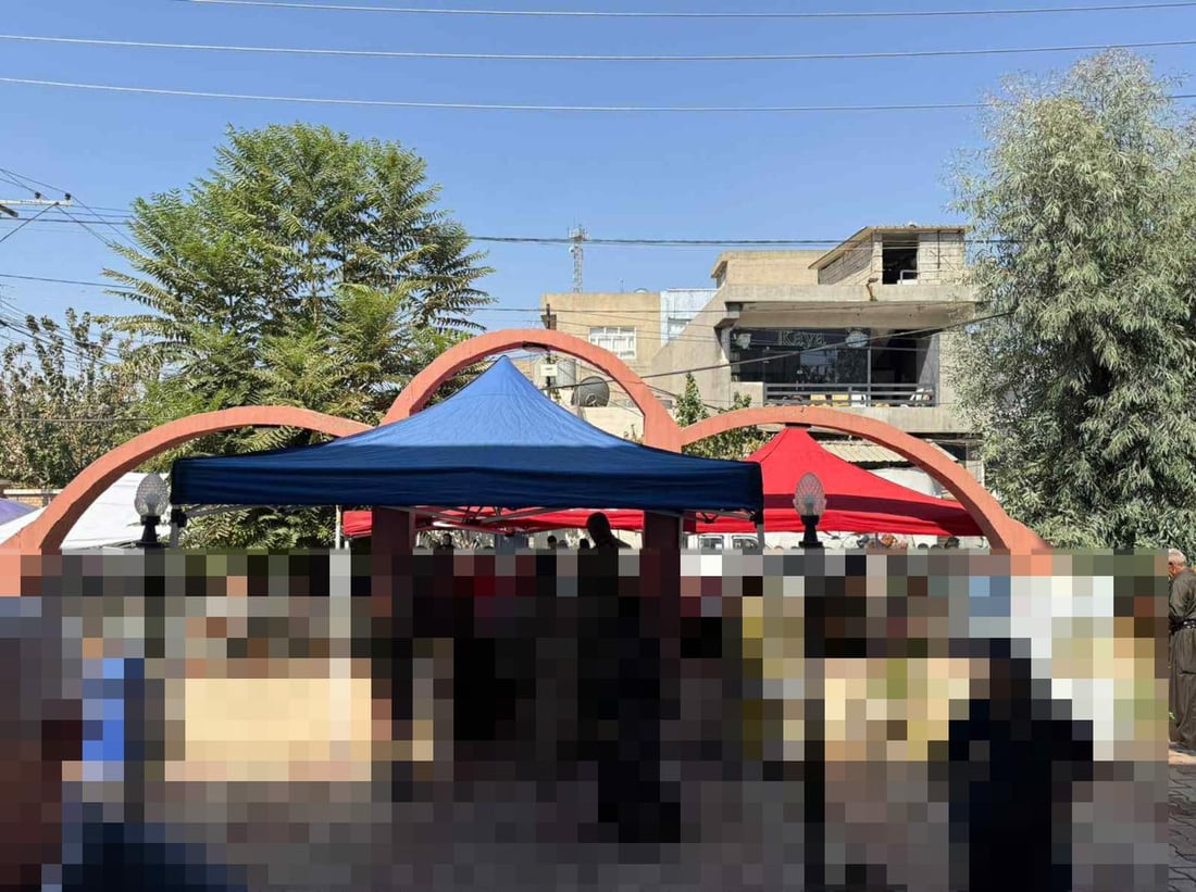 بەڕێوەبەرایەتی رۆشنبیری و هونەری راپەڕین سێبه‌رى  بۆ خانه‌نشینانى به‌رده‌م بانكه‌كان دروست كرد