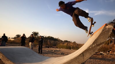 Baghdad’s first skatepark offers boarders rare respite