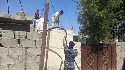 صور: الاتحادية تسعف أهالي النهروان بتناكر الماء