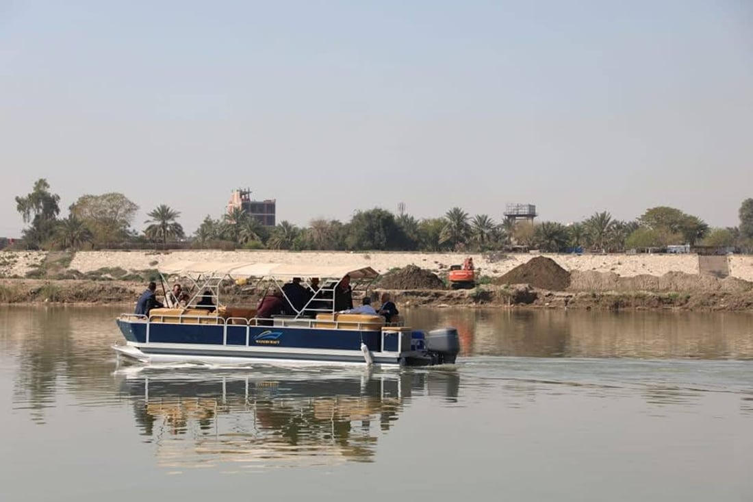 جولة نهرية للوزير ذياب في دجلة وتقييم للمناسيب بعد الأمطار الأخيرة (صور)