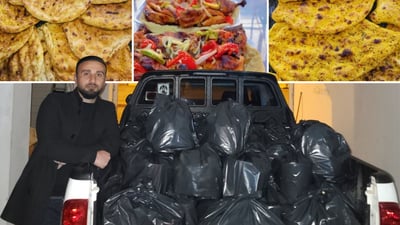 بەتەنیا هەموو ئێوارەیەک سفرە و خوانى نزیکەى 15 ماڵى هەژار دەڕازێنێتەوە