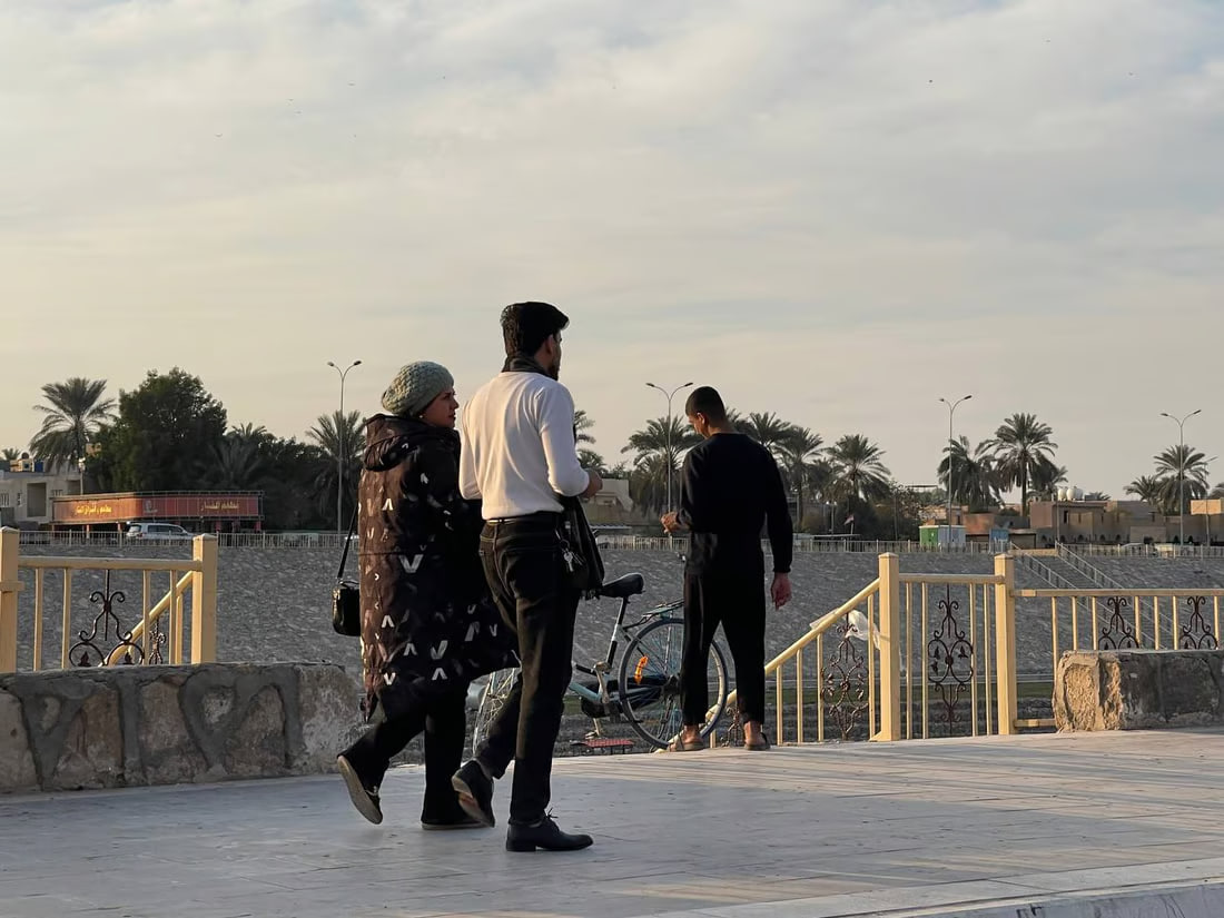 Diyala river corniche attracts families amid mild weather