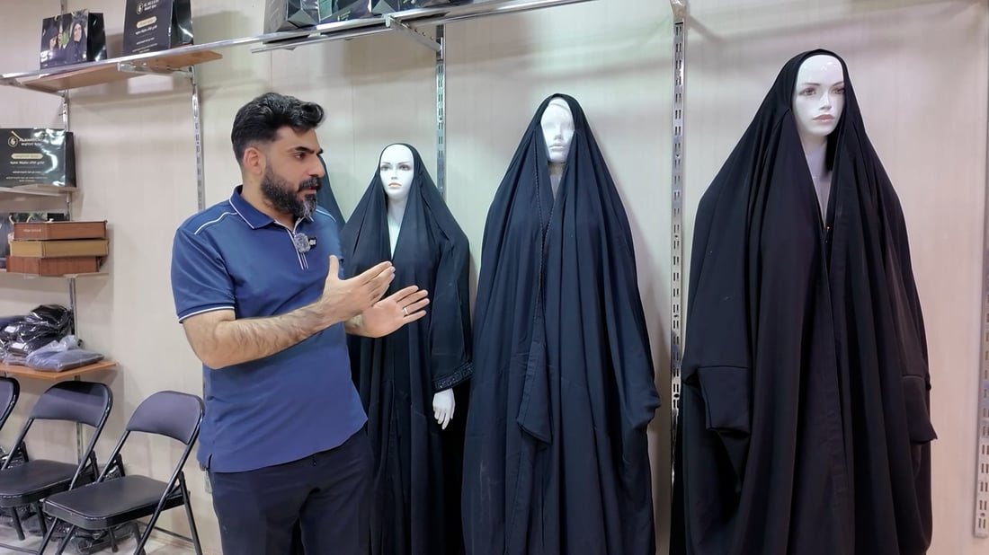 Zainabi abaya keeps its hold on women’s fashion in Najaf
