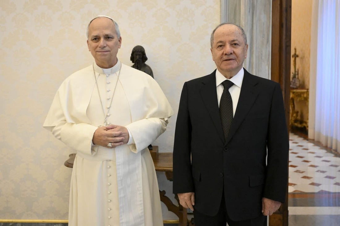 Barzani meets Pope Leo XIV amid Syria offensive on Kurds