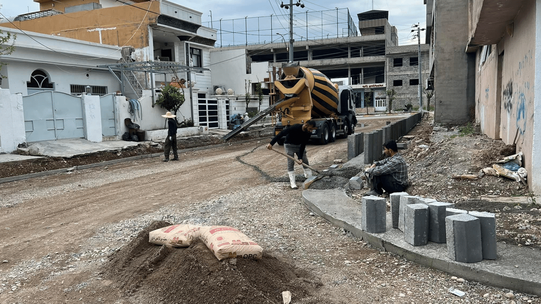 … پرۆژەی رێگاسازی گەڕەکی ماکۆک دەستیپێکرد