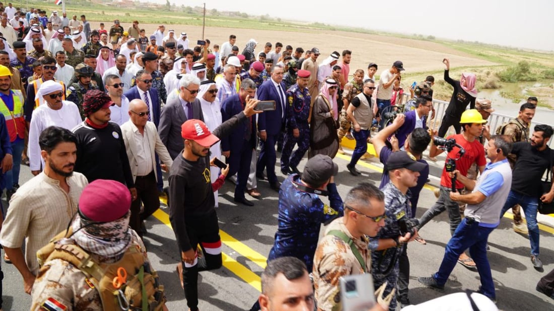 صور من افتتاح جسر “صدر النهر”.. الحياة عادت إلى قرى الحويجة