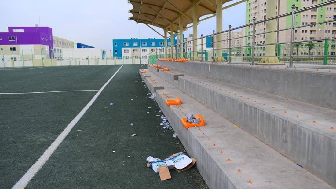 صور: ملاعب بسماية تتعرّض لتخريب متعمّد.. والأهالي يطالبون بتدخّل حكومي